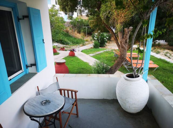 Terrace with sea and garden view