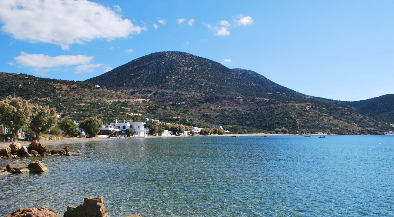 Plage de Vathy à Sifnos